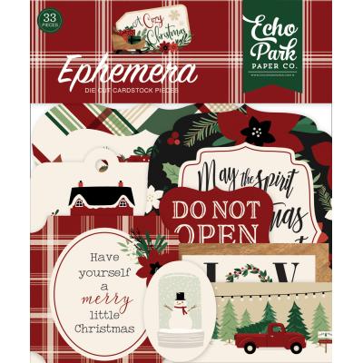 Echo Park A Cozy Christmas Die Cuts - Ephemera